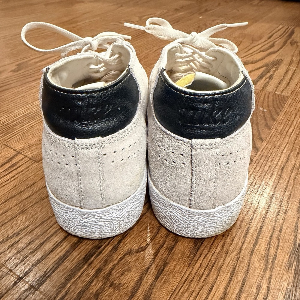 Nike SB Zoom Blazer Mid Deconstructed Suede Skate Shoes Cream White Mens - Picture 4 of 16